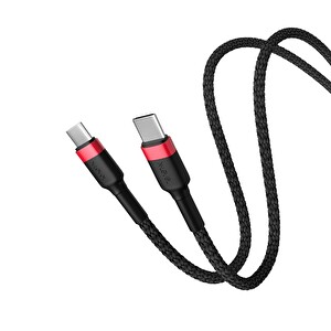 X-Level XCC8708 X-Sharkspeed Type C 1.2 Metre Hızlı Şarj Kablosu 65 W Kırmızı -1