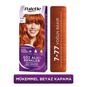 Palette Göz Alıcı Renkler 7-77 Yoğun Bakır Saç Boyası - 1