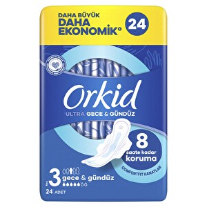 Orkid Ultra Gece&Gündüz Hijyenik Ped 24'lü -1