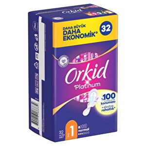 Orkid Platinum Normal Hijyenik Ped 32'li - 1