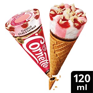 Algida Cornetto Classico Çilek&Kaymak 120 ml - 1