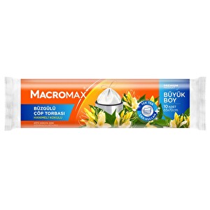 Macromax Büyük Boy Hanımeli Kokulu Çöp Torbası 10'lu -1