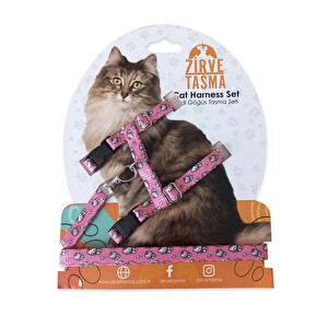 Kedi Gögüs Gezdirme Tasma Seti -1