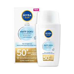 Nivea Sun Hafif Doku Yüz Güneş Kremi 50 Spf 40 ml - 1