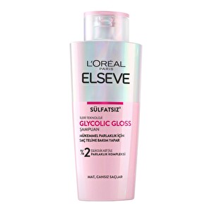 L'Oreal Paris Elseve Glycolic Gloss Mükemmel Parlaklık için Bakım Yapan Şampuan 200 ml - 1