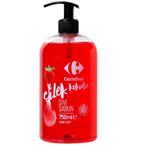 Carrefour Çilek Kokulu Sıvı Sabun 750 ml -1