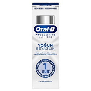 Oral-B Pro 3D White Clinical Parlak Mükemmellik Diş Macunu 75 ml -1