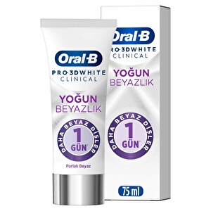 Oral-B Pro 3D White Clinical Parlak Beyaz Diş Macunu 75 ml -1