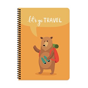 Keskin A4 80 Yaprak Çizgili Karton Kapak Spor Gezginler Defter -1
