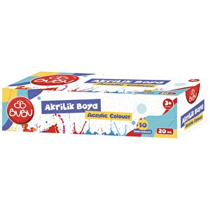 Bu-Bu Akrilik Boya 10 Renk 20 ml -1