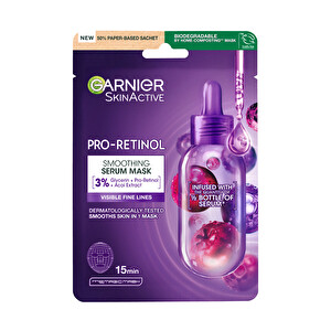 Garnier Pro-Retinol Pürüzsüzleştirici  Kağıt Maske -1