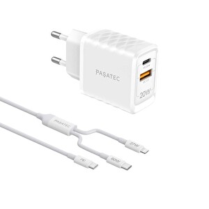 Paşatec Pd 20W Şarj Cihazı + 2'Li Kablo -1