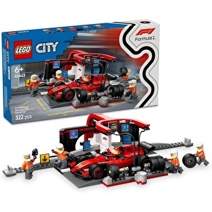 Lego® 60443 City Ferrari Arabalı F1 Pit Stop ve Pit Ekibi - 1