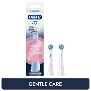 Oral-B iO Gentle Care Beyaz 2'li Diş Fırçası Başlığı -1