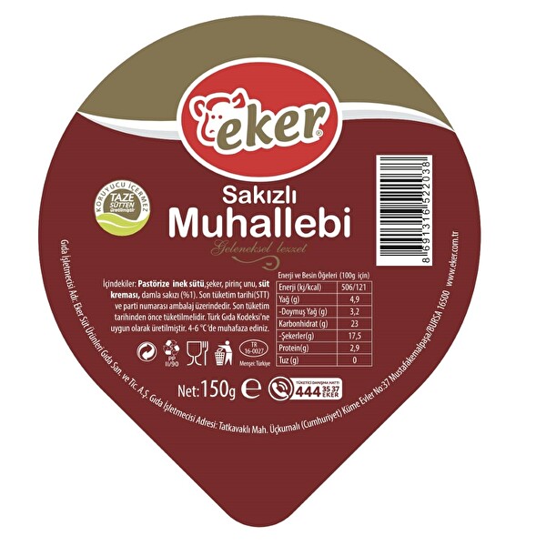 Eker Sakizli Muhallebi 150 G 30000013 Carrefoursa
