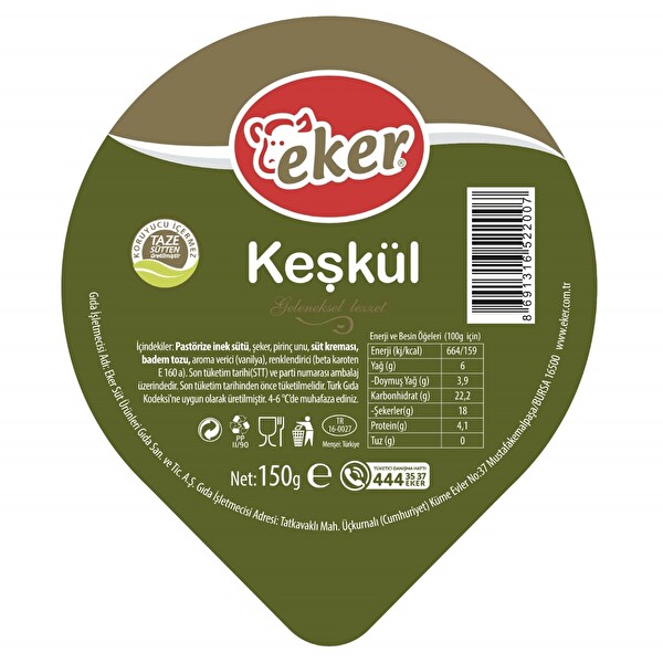 Eker Keşkül 150 g Eker Keşkül 150 g