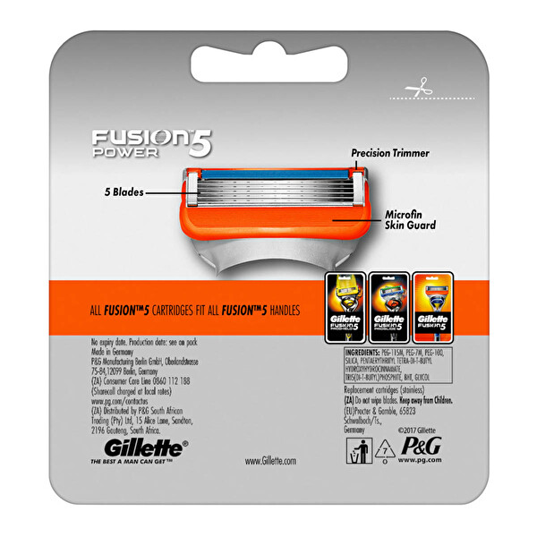 Gillette Fusion Power Yedek Tıraş Bıçağı 4'lü Gillette Fusion Power Yedek Tıraş Bıçağı 4'lü
