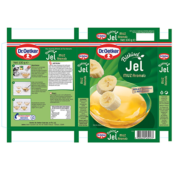 Dr. Oetker Muzlu Bitkisel Jel 100 g Dr. Oetker Muzlu Bitkisel Jel 100 g
