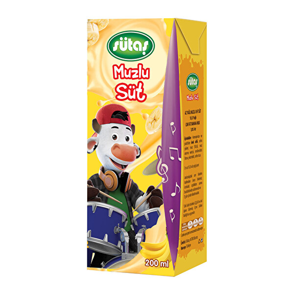 Sütaş Muzlu Süt 200 ml Sütaş Muzlu Süt 200 ml
