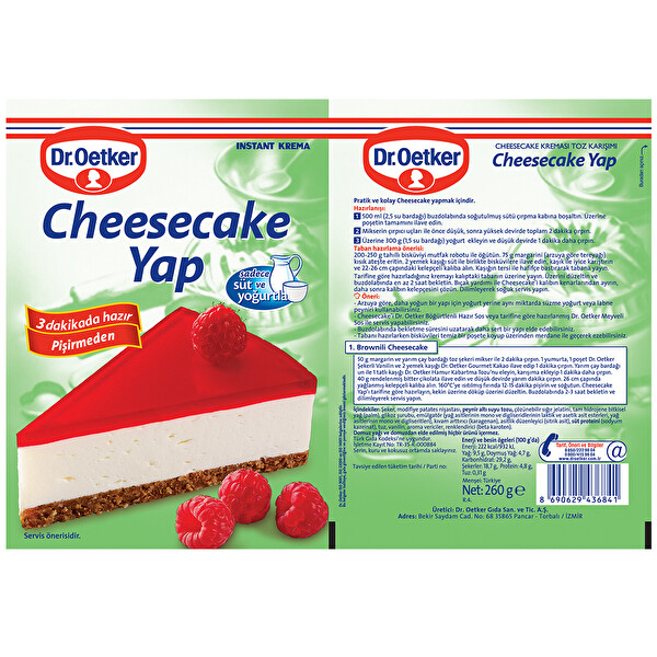 Dr Oetker Cheesecake 260 G 30002364 Carrefoursa