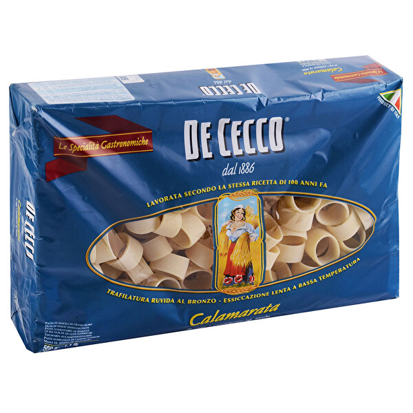 De Cecco Calamarata Makarna 500 g De Cecco Calamarata Makarna 500 g