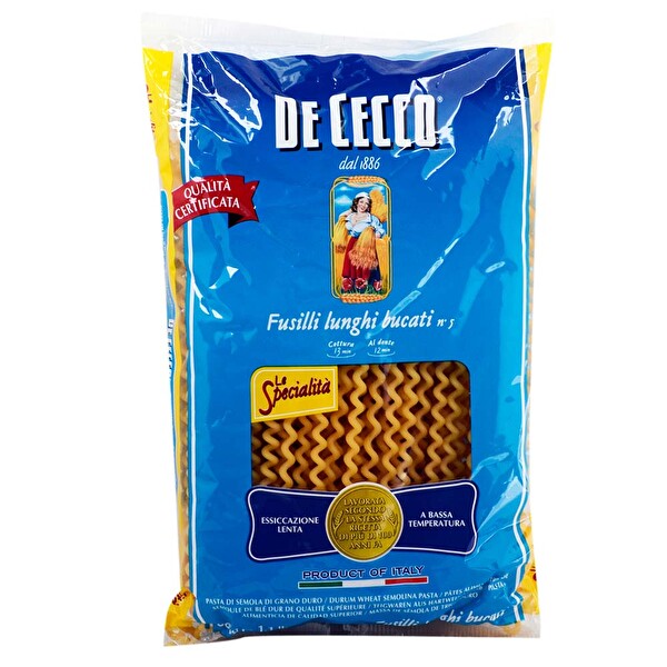 De Cecco Fusilli Bucati Makarna 500 g De Cecco Fusilli Bucati Makarna 500 g