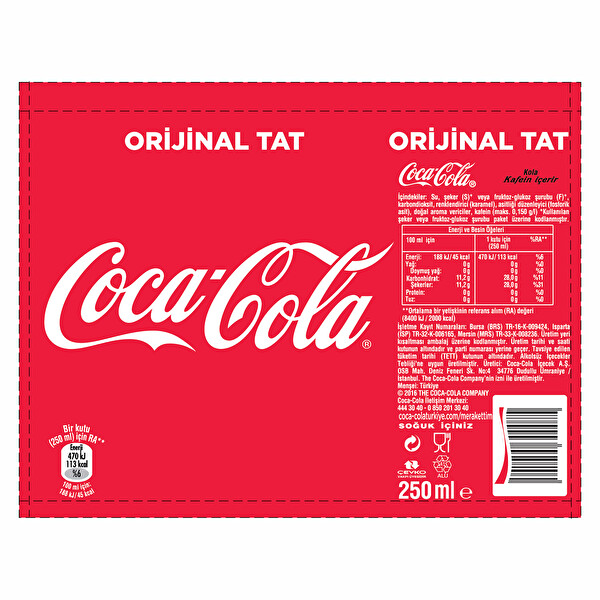 Cola-Cola 250 ml Cola-Cola 250 ml