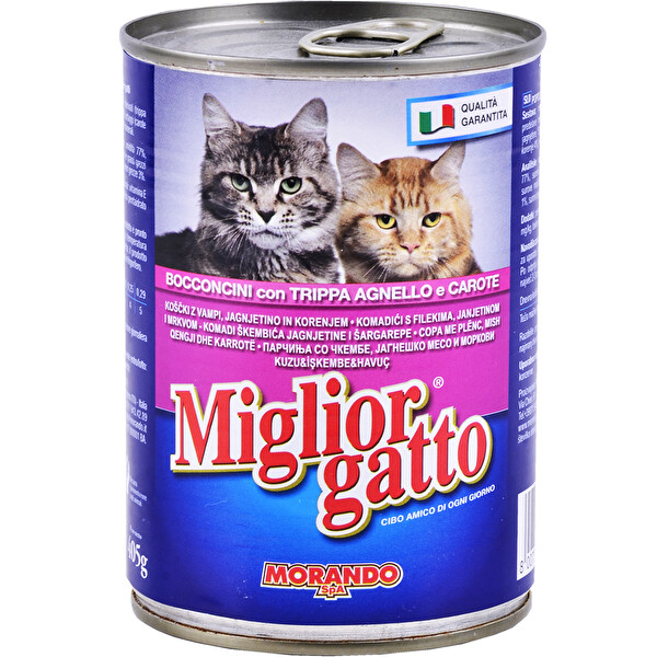 Miglior Gatto Kedi Konserve Maması Kuzu Etli 405 g Miglior Gatto Kedi Konserve Maması Kuzu Etli 405 g
