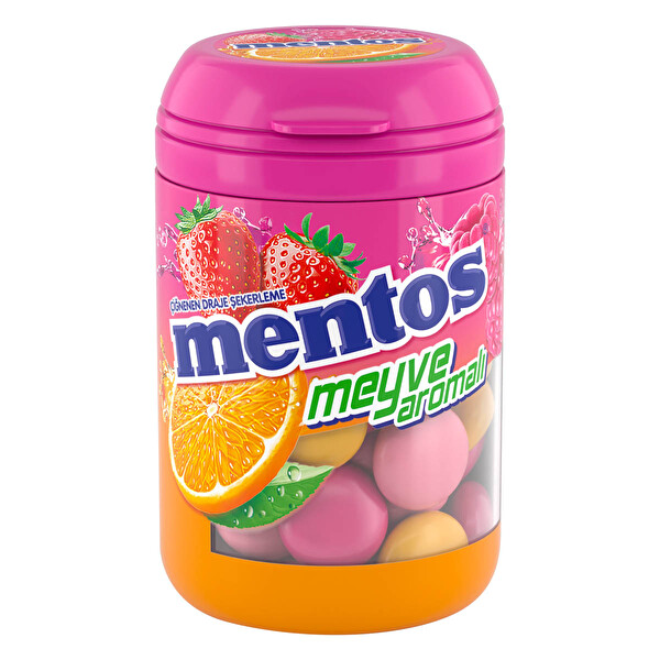 Mentos Meyve Aromalı Draje Şekerleme 100 G Mentos Meyve Aromalı Draje Şekerleme 100 G