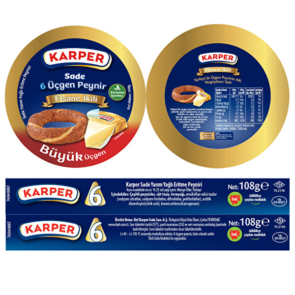 Karper Sade 6 Porsiyon 108 g Karper Sade 6 Porsiyon 108 g
