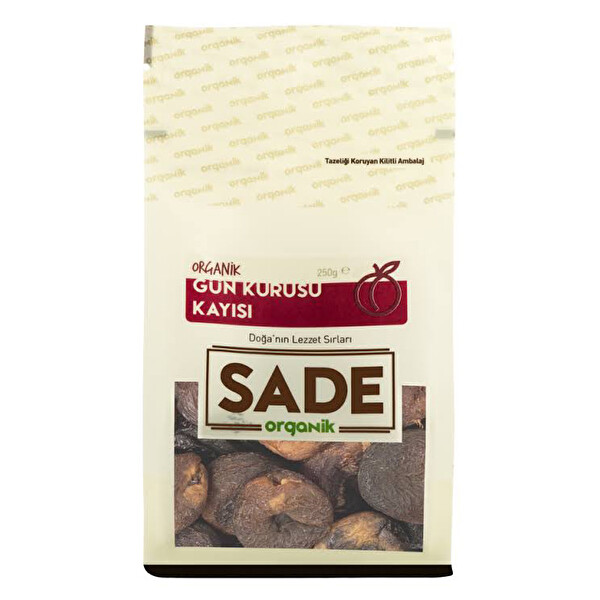 Sade Organik Malatya Kayısı 250 g Sade Organik Malatya Kayısı 250 g