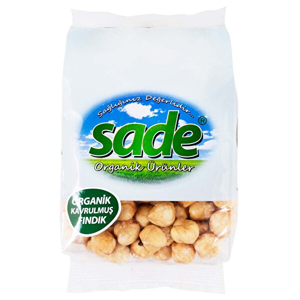 Sade Organik Kavrulmuş Fındık 250 g Sade Organik Kavrulmuş Fındık 250 g