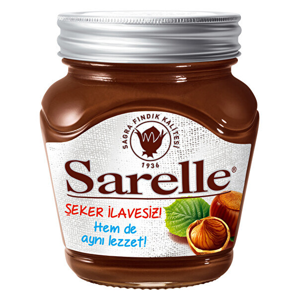 Sarelle Şekersiz Kakaolu Fındık Ezmesi 350 g Sarelle Şekersiz Kakaolu Fındık Ezmesi 350 g