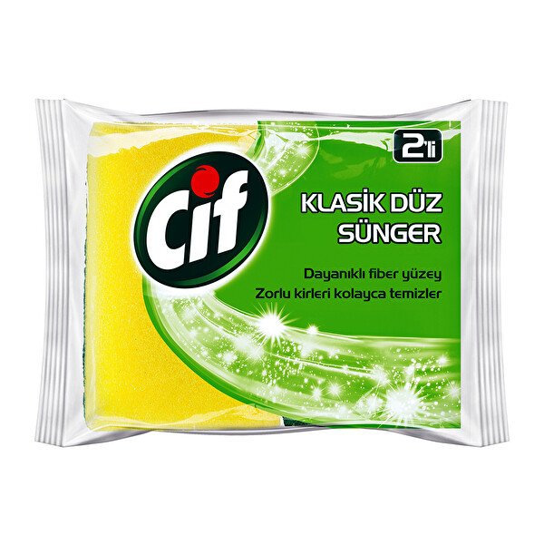 Cif Balerina Düz Sünger 2'li Cif Balerina Düz Sünger 2'li