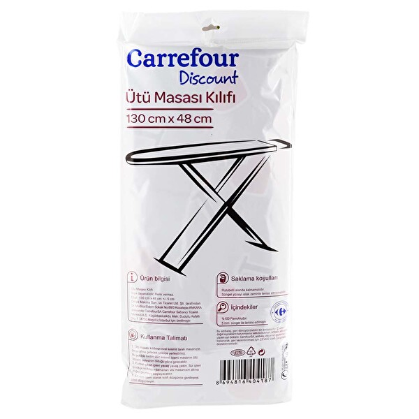 Carrefour Ütü Masası Kılıfı 130x48 Cm