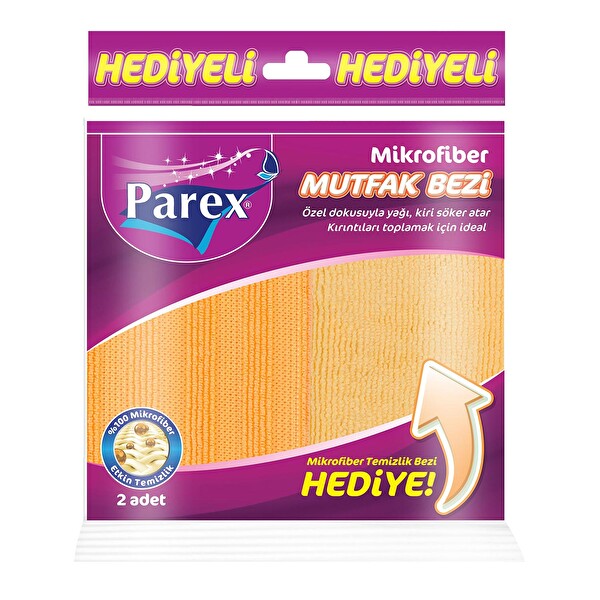 Parex Mikrofiber Mutfak Bezi (Mikrofiber Temizlik Bezi Hediye)