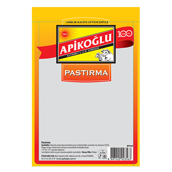 Apikoğlu Pastırma (Dilimli) 130 g Apikoğlu Pastırma (Dilimli) 130 g