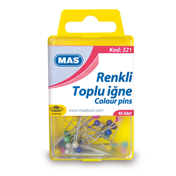 Renkli Başlı Toplu İğne Renkli Başlı Toplu İğne