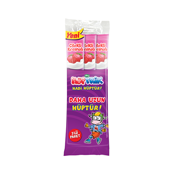 Sütaş Hüptrik Çilekli Kremalı 3x50 g Sütaş Hüptrik Çilekli Kremalı 3x50 g