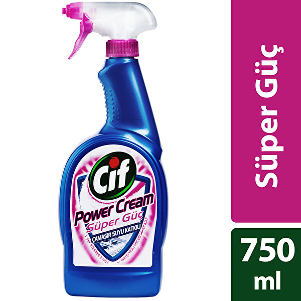 Cif Power Cream Sprey Süper Güç 750 ml Cif Power Cream Sprey Süper Güç 750 ml