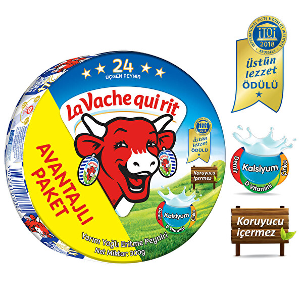 La Vache Qui Rit Avantaj Paketi 24'lü 300 g La Vache Qui Rit Avantaj Paketi 24'lü 300 g