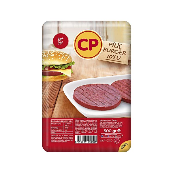 CP Piliç Burger 500 g CP Piliç Burger 500 g