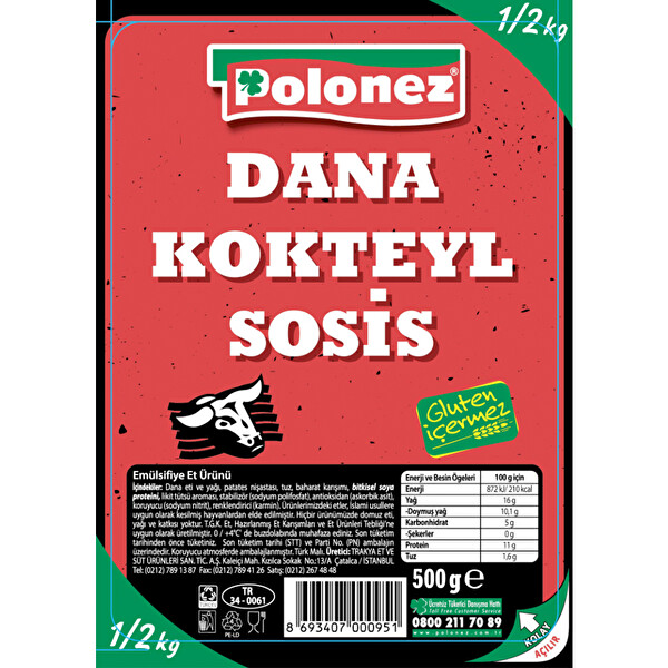 Polonez Sosis 500 g Polonez Sosis 500 g