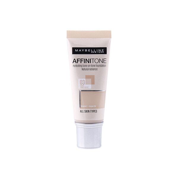 Maybelline New York Affinitone Fondöten - 03 Light Sandbeige Maybelline New York Affinitone Fondöten - 03 Light Sandbeige