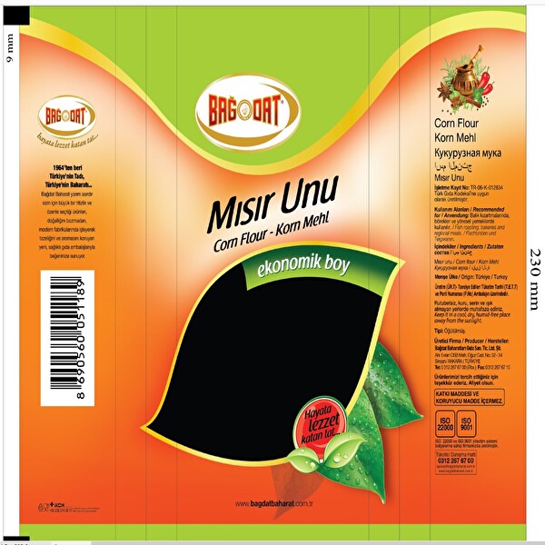 Bağdat Mısır Unu Eko Poşet 250 g Bağdat Mısır Unu Eko Poşet 250 g