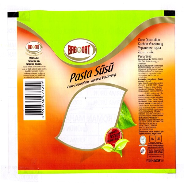 Bağdat Pasta Süsü Poşet 40 g Bağdat Pasta Süsü Poşet 40 g