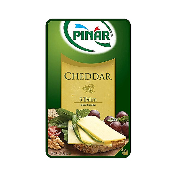 Pınar Cheddar Dilimli Peynir 200 Gr
