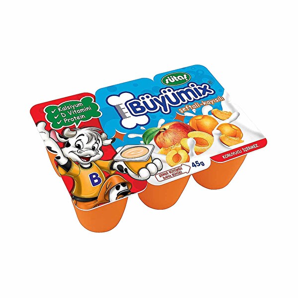 Büyümix Şeftali-Kayısı 6*45 g