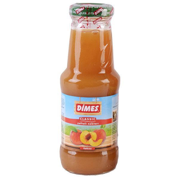 Dimes Şeftali Nektarı Cam 250 ml Dimes Şeftali Nektarı Cam 250 ml