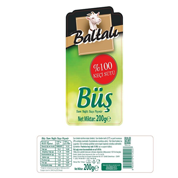 Baltalı Keçi Büş 200 g Baltalı Keçi Büş 200 g